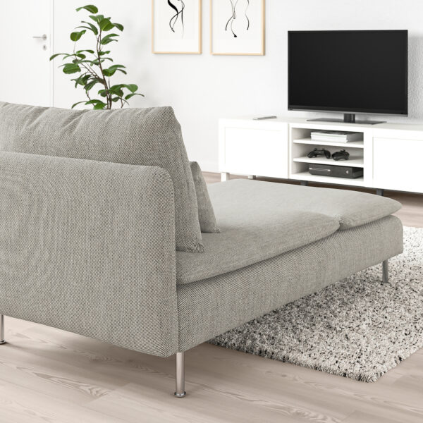 SÖDERHAMN Chaiselongue, Viarp beige/marrón